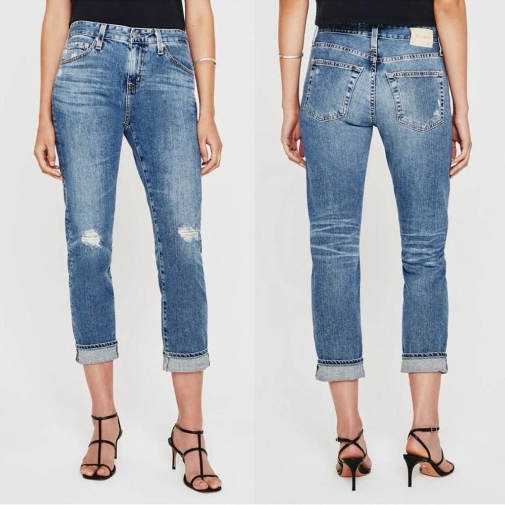Adriano Goldschmied AG-ED Ex-Boyfriend Slouchy Slim Fit Distressed Jeans